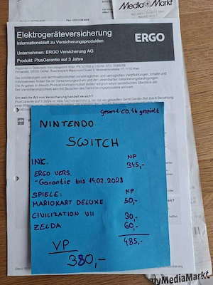 Nintendo Switch incl.3 Spiele  Bild 2