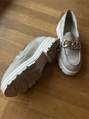 Loafer, Slipper, Halbschuh, Schuhe,beige gr 39 Bild 2
