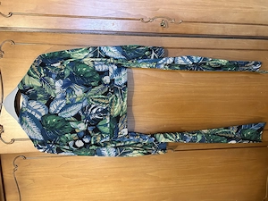 Bluse Top Blättermuster Gr.38 Orsay Bild 2