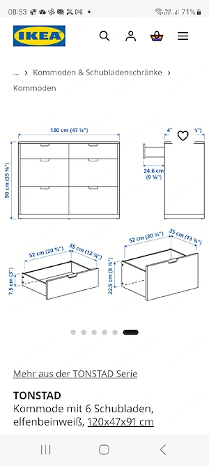 Ikea Tonstad Kommode Bild 2