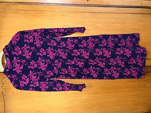 Kleid florales Muster violett Gr.M An'ge Bild 2