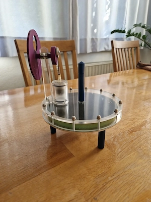 Original exergia SOLARIS Solar-Stirlingmotor   Fertigmodell (Rarität   Ausverkauft) Bild 2