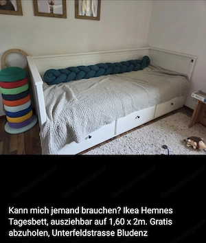 Ausziehbares Gästebett zu verschenken  Bild 2