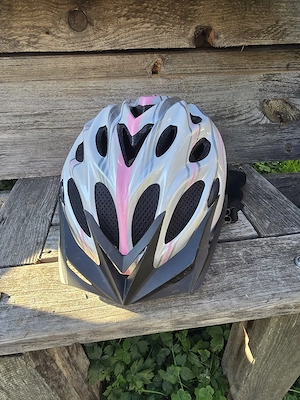 Helm Pink und Weiß Bild 2