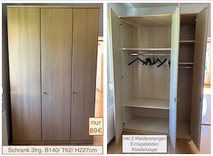 Wohnungsauflösung Schlafzimmerschrank Kommode Vitrine BILLIG ab 59Euro Bild 3