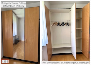 Wohnungsauflösung Schlafzimmerschrank Kommode Vitrine BILLIG ab 59Euro Bild 4