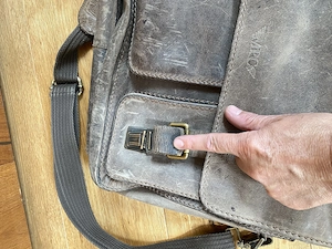 Leder Aktentasche,Schultasche  Bild 4