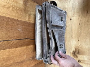 Leder Aktentasche,Schultasche  Bild 3
