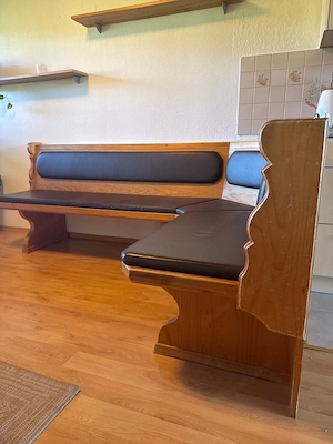 vollholz eck sitzbank  Bild 3