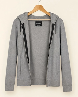 Zara Man Herren Hoodie Sweatjacke Grau Größe S Bild 8