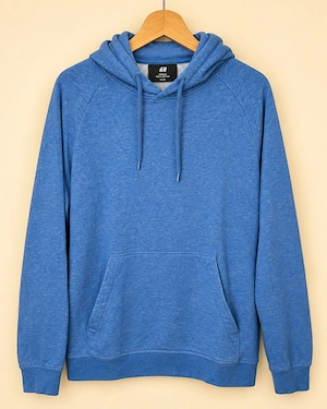 H&M Herren Hoodie Blau Regular Fit Größe M Bild 6
