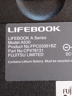 Laptop Fujitsu Lifebook A530 Bild 8