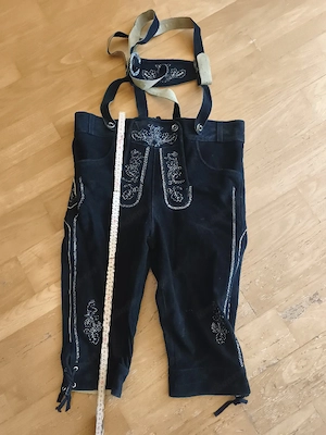 Lederhose schwarz Bild 2