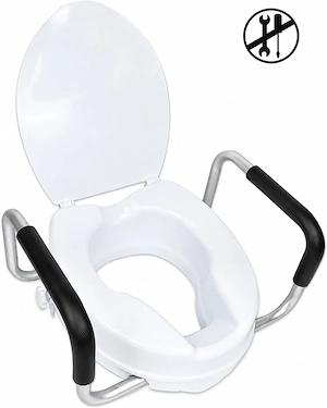 PEPE Mobility Toilettensitzerhöhung mit Armlehnen & Deckel   NEU   originalverpackt Bild 5