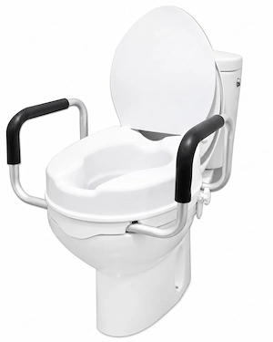 PEPE Mobility Toilettensitzerhöhung mit Armlehnen & Deckel   NEU   originalverpackt Bild 3