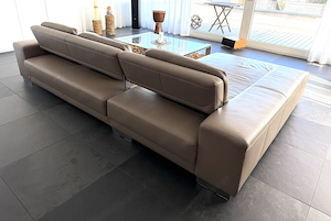 Ledercouch in L-Form für Wohnzimmer neuwertig, gut erhalten Bild 6