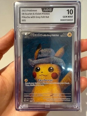 Pikachu Van Gogh Grey Felt Hat 085 AOG 10 + Zusatzkarte Bild 4