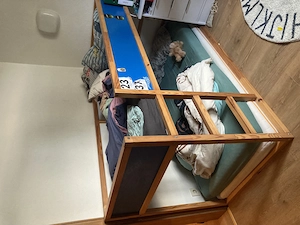 Ikea Hochbett Kura blau Bild 3