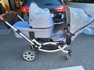 ABC Design Zoom Geschwisterwagen - Babyschale & 2 Sportsitze Bild 4