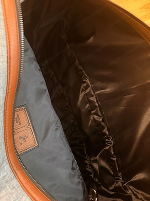 ABC Design Wickeltasche grau  cognac - stylisch & geräumig Bild 3
