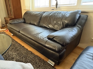 Leder Couchgarnitur 2+3 Sitzer Bild 2