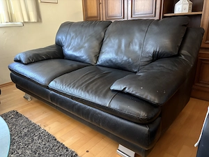 Leder Couchgarnitur 2+3 Sitzer Bild 3