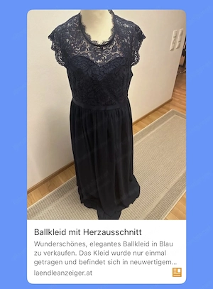 Ballkleid zu verkaufen einmal getragen 