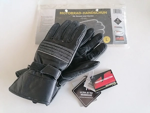 Motorrad-Handschuhe aus Leder für Damen und Herren Bild 2