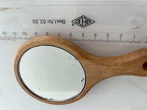 Holz-Taschenspiegel   Handspiegel aus Naturholz Bild 3