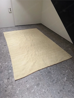 Teppich Sklum Kalina 200 x 300 cm, Creme Beige mit Fischgrätmuster Bild 2