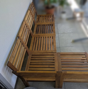 Loungeset - Massivholz, Lounge, Gartenmöbel Bild 8