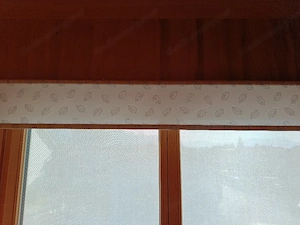 2x Hochwertige Rolllos   Seitenzugrollos mit Blättermuster   205 cm x 124 cm