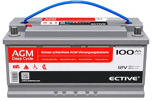 ECTIVE AGM Deep Cycle Autobatterie 12V 100Ah Bild 2