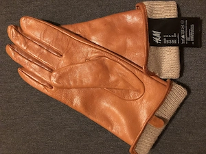 Senffarbe H&M Handschuhe Leder Gr. S Neuwertig  Bild 5