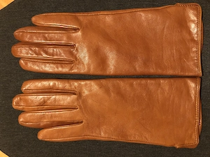 Senffarbe H&M Handschuhe Leder Gr. S Neuwertig  Bild 4