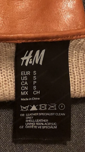Senffarbe H&M Handschuhe Leder Gr. S Neuwertig  Bild 6