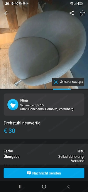 Büro Drehstuhl neuwertig Bild 5