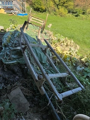 schöner Holz-Hornerschlitten Bild 2