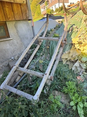 schöner Holz-Hornerschlitten Bild 3