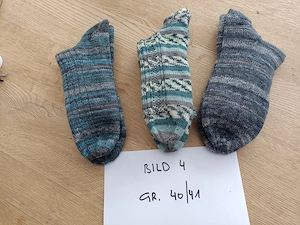 Wollsocken, handgestrickt Bild 5