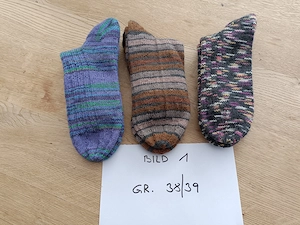 Wollsocken, handgestrickt Bild 2