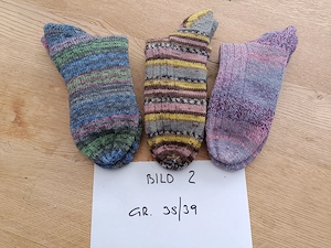 Wollsocken, handgestrickt Bild 3