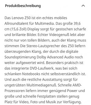 Lenovo Z5  Zoll - AMD Bild 6