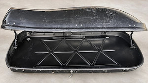 Original Renault Dachbox, beidseitig zu öffnen, 75 kg Tragfähigkeit