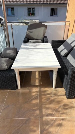 Holztisch weiß  Bild 5