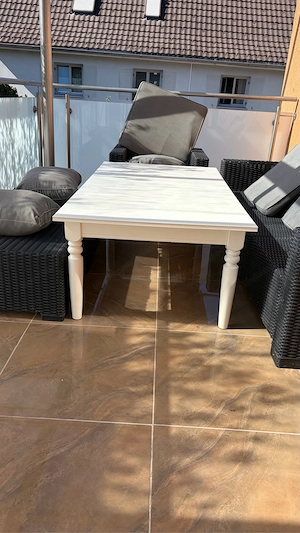 Holztisch weiß  Bild 7