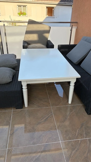 Holztisch weiß  Bild 2