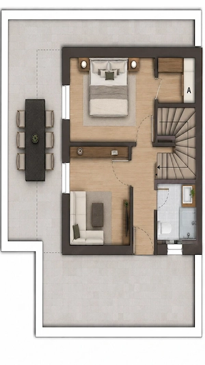 Provisionfreie, eindrucksvolle Maisonettewohnung mit exklusivem Penthouse-Charakter in Altach Bild 2