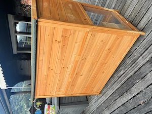Doppelstöckiger Kaninchenstall   Kleintierstall aus Holz  Bild 5