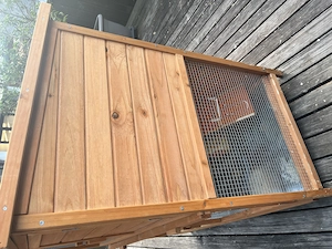 Doppelstöckiger Kaninchenstall   Kleintierstall aus Holz  Bild 7